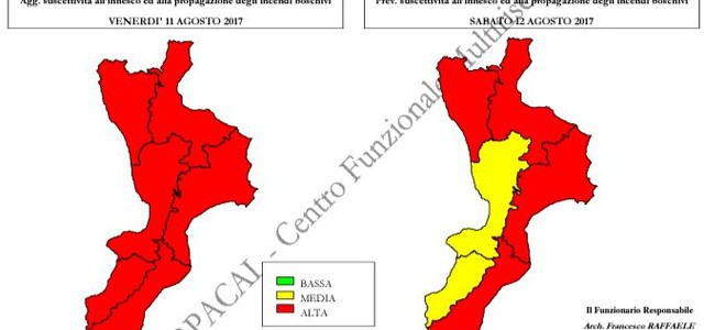Allerta meteo in Calabria, possibili venti di burrasca e mareggiate. Continua l'emergenza incendi