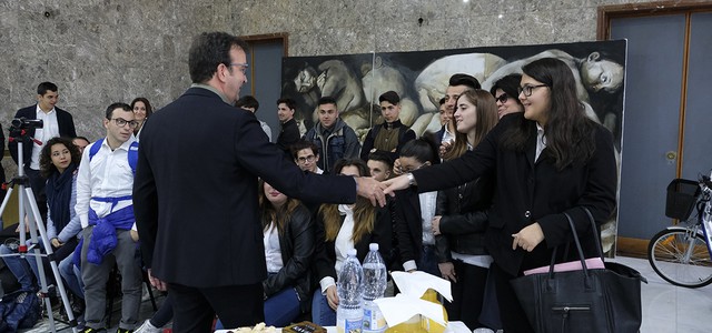 Occhiuto riceve gli alunni dei laboratori di giornalismo di ‘Giornalisti d’Azione’