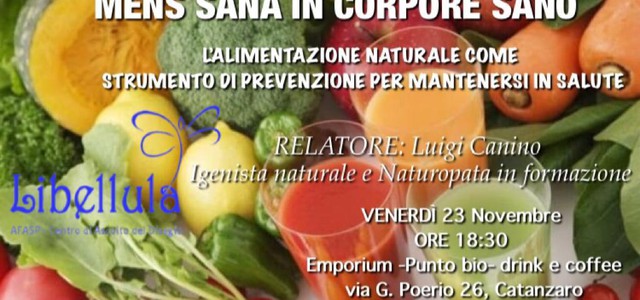 Sull'alimentazione il primo degli incontri promossi da "Libellula"