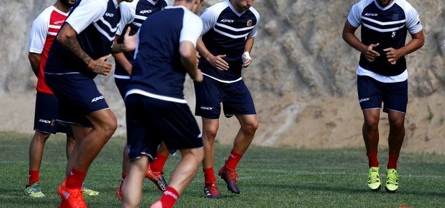 Catanzaro, allenamento doppio in vista del test di domani