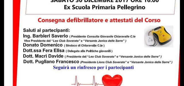Un defibrillatore “pubblico” per le zone rurali