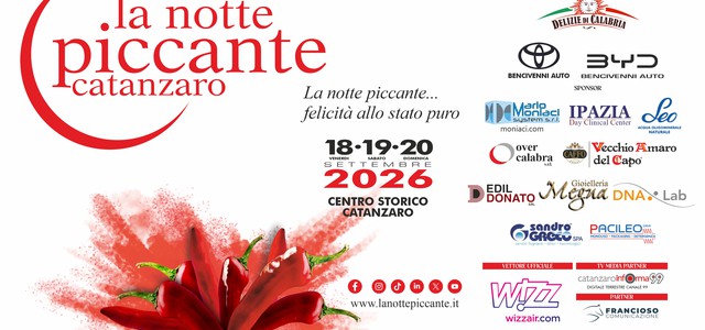 Catanzaro è pronta per “La Notte Piccante 2026”