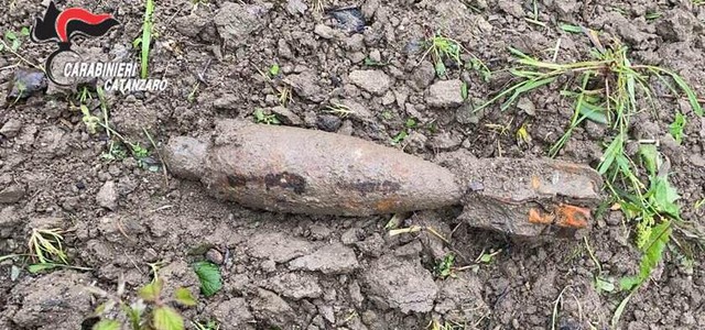 Ritrovata bomba della seconda guerra mondiale nel Catanzarese