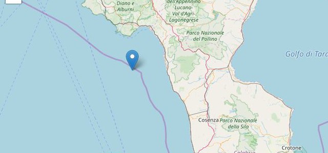 Terremoto, altra scossa sulla costa tirrenica calabrese