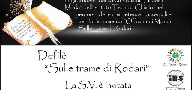 Defilè dell' Istituto Patari per il centenario di Gianni Rodari domani al CC "Le Fontane"