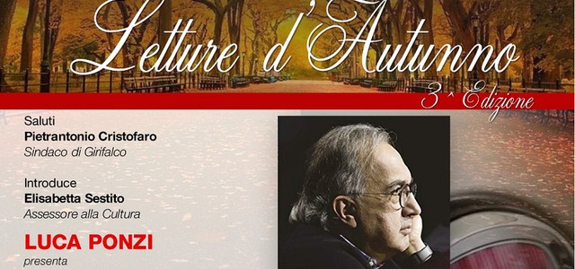 Girifalco, in arrivo il terzo appuntamento della terza edizione delle Letture d’Autunno