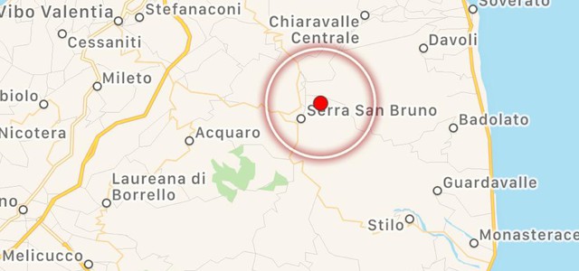 Scossa di 3.2 nel vibonese