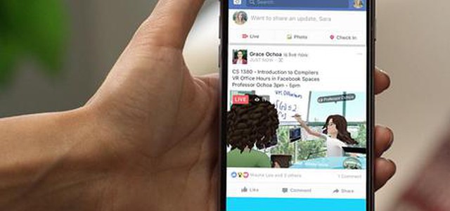 Facebook spinge su realtà virtuale, anche in dirette video