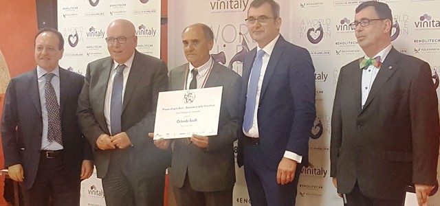 Il calabrese Orlando Sculli “benemerito della vitivinicoltura italiana”