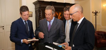 Daniele Rossi riceve l'Ambasciatore della Repubblica Argentina in Italia