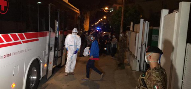 Partiti migranti positivi al Covid da Amantea