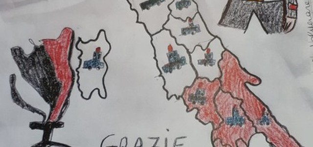 Coronavirus: alunni di Rogliano donano disegni ai carabinieri