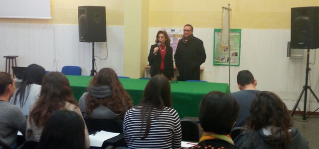 Marziale in visita al Liceo Pizi di Palmi 