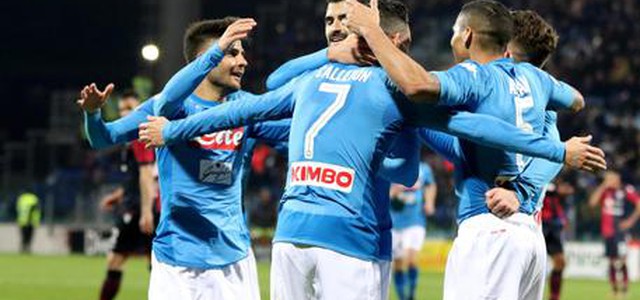 Serie A: Cagliari Napoli 0-5, azzurri a +4 sulla Juventus