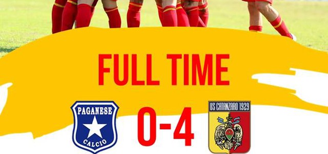 Paganese-Catanzaro 0-4: una vittoria di prepotenza