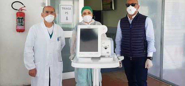 Ventilatore polmonare donato all'Ospedale di Lamezia.