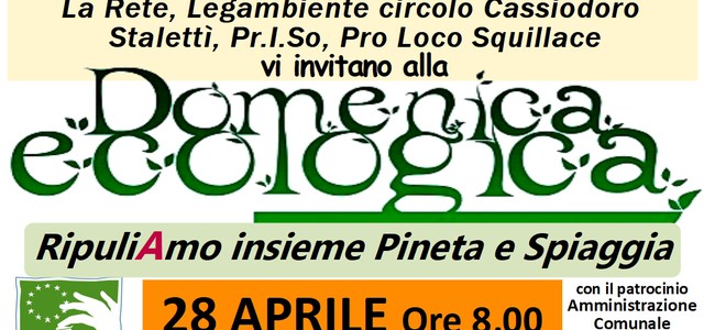 Domenica Ecologica il 28 aprile a Squillace
