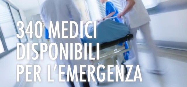 Calabria, Sono 340 i medici che hanno dato la propria disponibilità per essere impiegati durante l’emergenza Coronavirus