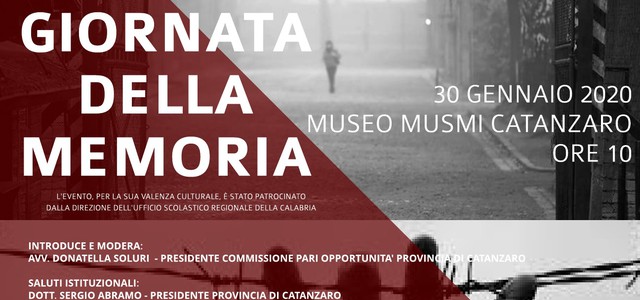 GIORNATA DELLA MEMORIA - Domani al Musmi l'evento organizzato dalla Provincia
