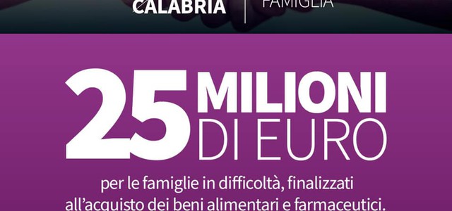 Coronavirus, Santelli: "25 milioni di euro per le famiglie in difficoltà"