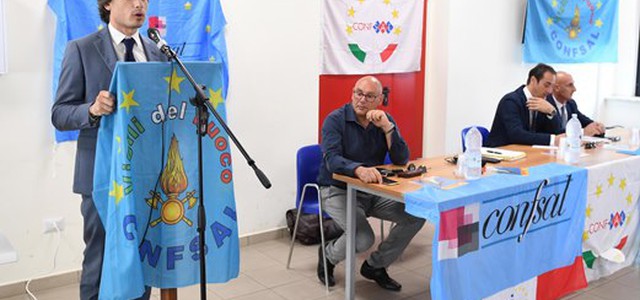 Falcomatà all'incontro regionale Confsal dei Vigili del Fuoco