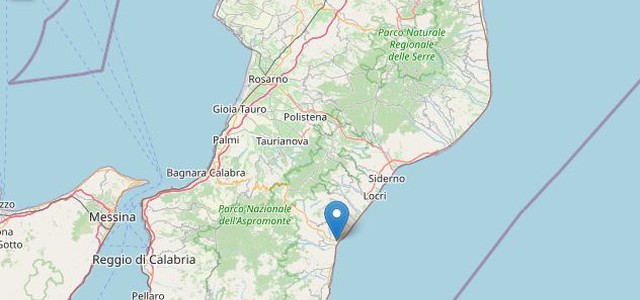 Lieve scossa di terremoto stamane in Calabria