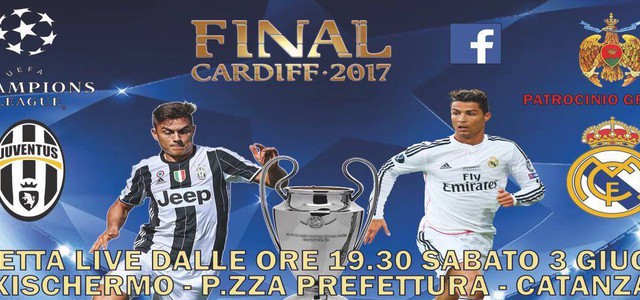 La Champions sul maxischermo: dalle 20.45 Juve-Real è in piazza Prefettura