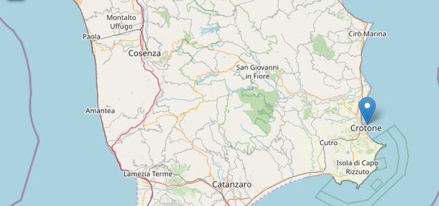 Lieve scossa di terremoto in Calabria
