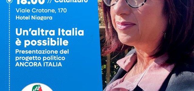 Catanzaro, la senatrice Bianca Laura Granato presenta il progetto politico “Ancora Italia”