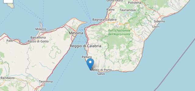 Lieve scossa di terremoto nello Stretto di Messina