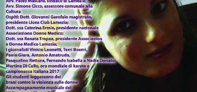 Noi Adele Bruno la ricordiamo così...  Il 31 ottobre manifestazione all'istituto Einaudi di Lamezia