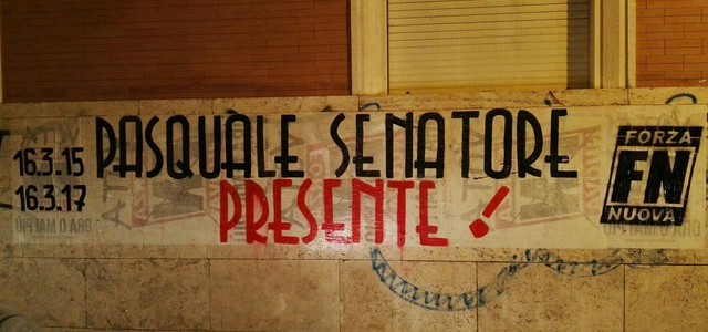 Fn ricorda Pasquale Senatore a due anni dalla scomparsa