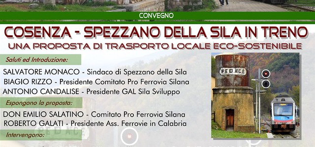 Cosenza - Spezzano della Sila in treno:  una proposta di trasporto locale eco-sostenibile