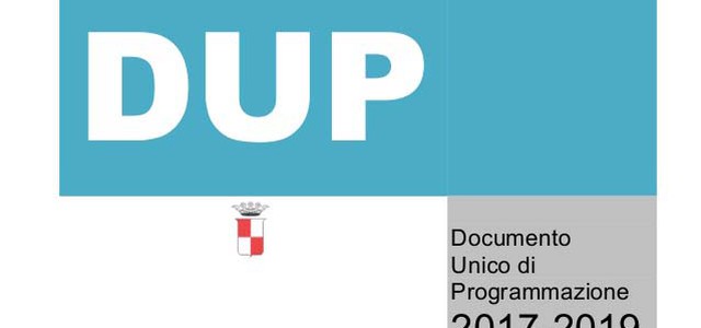 DUP 2017-2019, AL VIA AUDIZIONI TECNICHE 
