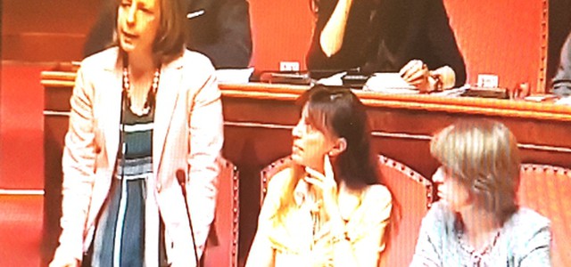 Senatrice Silvia Vono (M5S) a Palazzo Madama: "Sanità, serve una rivoluzione morale"