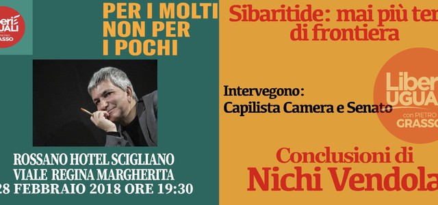 Elezioni, Nichi Vendola in Calabria