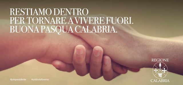 Santelli: "Grazie per il grande senso di responsabilità. Buona Pasqua Calabria"