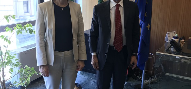 SALUTI ISTITUZIONALI FRA IL SINDACO ABRAMO E IL PREFETTO FERRANDINO