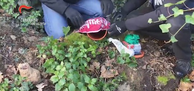 Cocaina, eroina, marijuana ed armi sotterrate nel suo terreno: arrestato 27enne