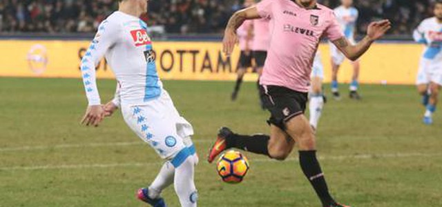 Il Palermo ferma il Napoli, al San Paolo finisce 1-1