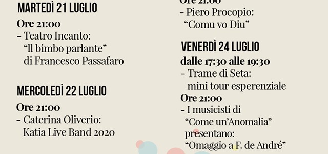 CATAZARO, NUOVA SETTIMANA DI EVENTI TRA MUSICA E TEATRO NEL CENTRO STORICO