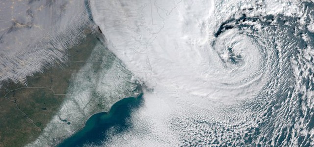 La tempesta negli Usa vista dallo spazio