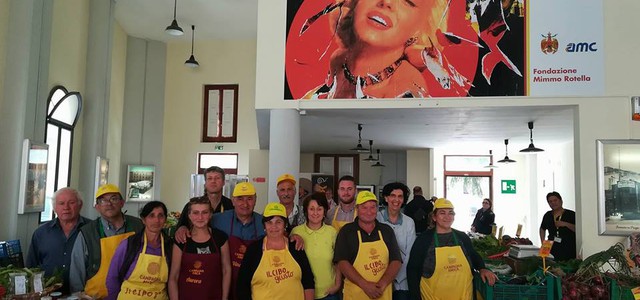 I produttori Coldiretti in funicolare