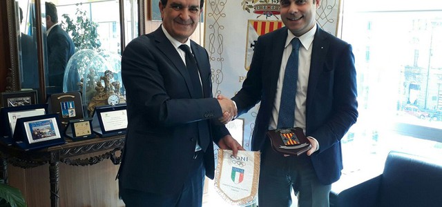 Bruno riceve il nuovo delegato provinciale del Coni