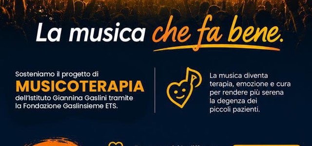 RADIO JUKEBOX SOSTIENE IL GASLINI: LA MUSICA DEL SUMMER TOUR DIVENTA UN GESTO CONCRETO PER I BAMBINI