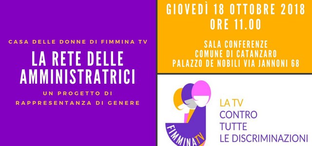 La Casa delle Donne di Fimmina Tv arriva a Catanzaro
