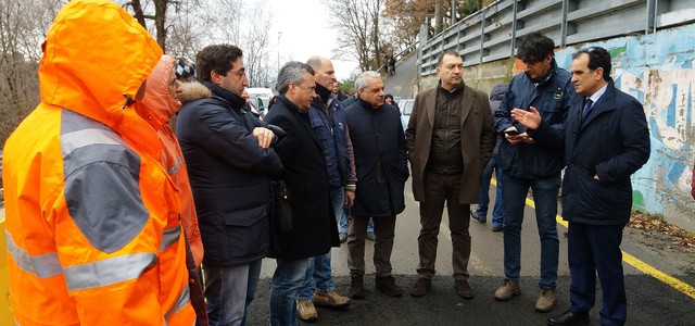 Aperta al traffico pista alternativa su Strada provinciale 34/2 Gimigliano-Catanzaro (VIDEO)