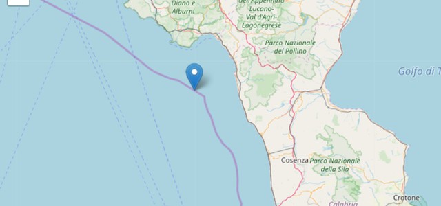 Terremoto, ancora scosse sulla costa tirrenica calabrese