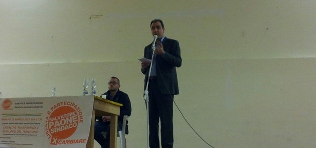 Prima uscita ufficiale di Salvatore Paone come candidato sindaco