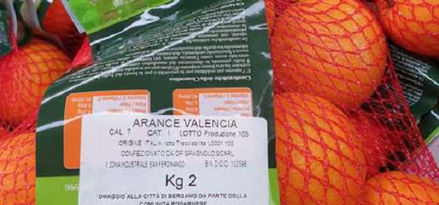 Coronavirus, arance solidarietà da Rosarno a Bergamo